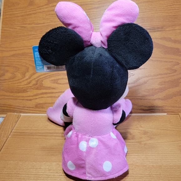 Disney Store Minnie Mouse Plush Stuffed Toy 19" Doll - Soft Pink Polka Dot - Picture 4 of 13